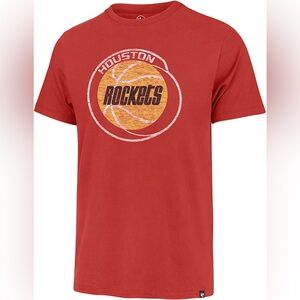 adidas Houston Rockets Red Graphic Crewneck Tee